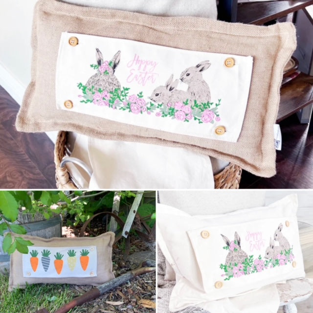 Easter Bundle Panels (4 pack) SAVE!!!: PASTEL EGGS / EASTER TRUCK / CARROTS / FLORAL BUNNIES