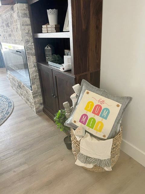 SQUARE Seasonal Panel: Hello Summer Vibes Lazy Days Childhood Memory Hot Melt POPSICLE