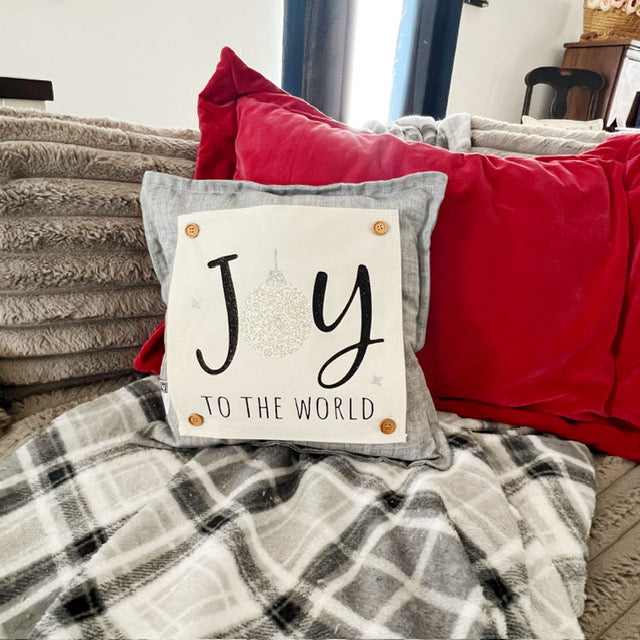 GIFT GUIDE: PERFECT FOR THE GLITTERY GAL IN YOUR LIFE! SQUARE GIFT SET of 2: Glitter NATIVITY OH HOLY NIGHT and GLITTER JOY TO THE WORLD
