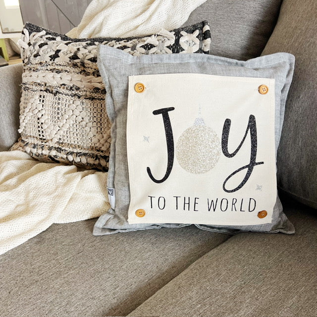 GIFT GUIDE: PERFECT FOR THE GLITTERY GAL IN YOUR LIFE! SQUARE GIFT SET of 2: Glitter NATIVITY OH HOLY NIGHT and GLITTER JOY TO THE WORLD