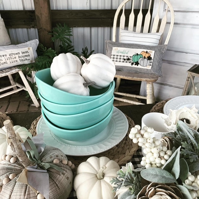 Seasonal Panel: Autumn Thanksgiving Pumpkins Cider Bless Gratitude Gingham THANKFUL PUMPKIN