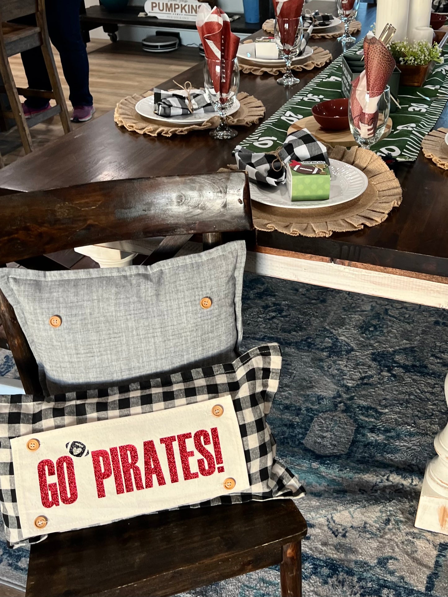 GLITTER PANEL ONLY: RECTANGLE Glitter Special Events: Favorite Football SUPERBOWL PARTY Winter Fall Football Team Autumn; Sports / Super Bowl CUSTOM SPORTS TEAM