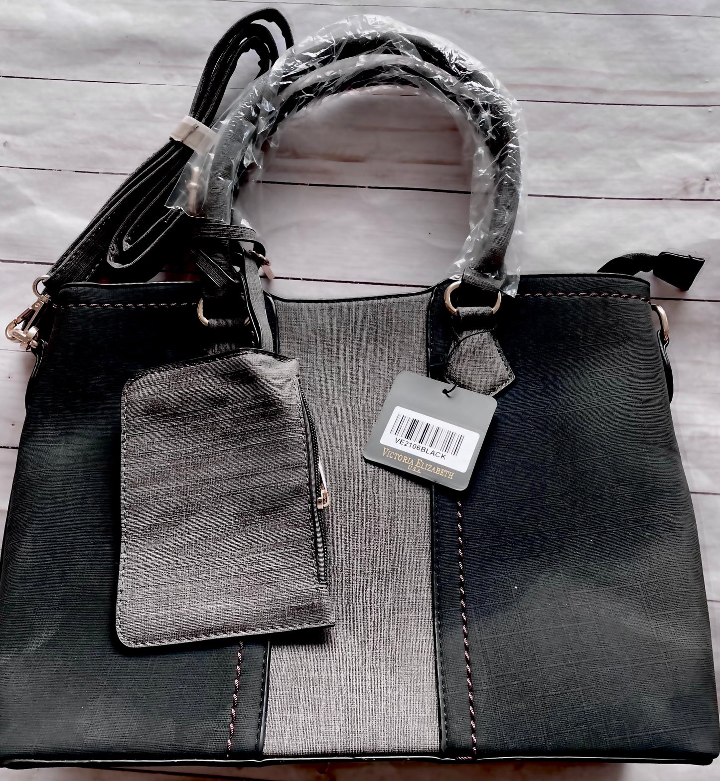 NEW Purse for Mom, Daughter, Mother-in-law, Grandma, Girl Friend: BLACK TOTE BAG