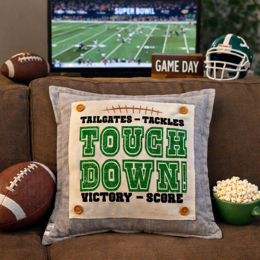 GLITTER PANEL ONLY: SQUARE Play Ball Football Baseball Softball SUPERBOWL Special Events Panel: TEAM NAME SUPERBOWL PARTY Winter Spring Summer Fall Football Team Autumn; Sports Glitter Football or Baseball TOUCH DOWN