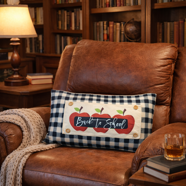 PANEL ONLY: RECTANGLE Fall, Autumn; BACK TO SCHOOL