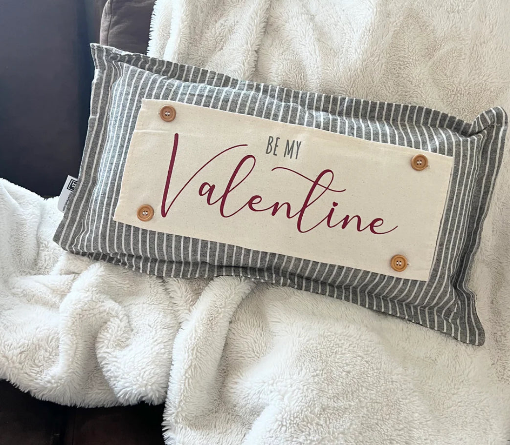 NEW! Custom WINTER Wedding Gift Bundle:  3 seasons + CHARCOAL/GALVINIZED STRIPES pillow + custom last name panel & BE MY VALENTINE / DEER / CUSTOM LAST NAME PANEL