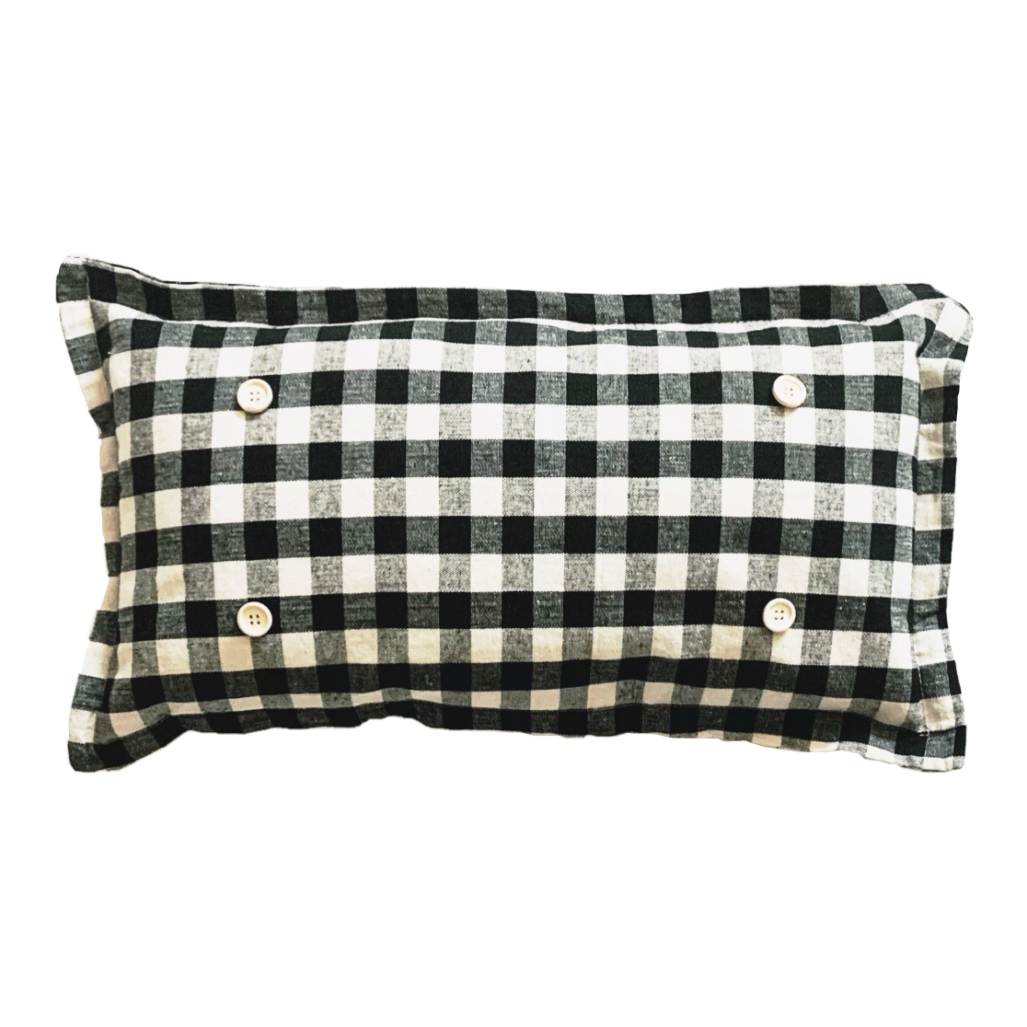 Pillow ONLY with fluffy insert Buffalo Check Gingham