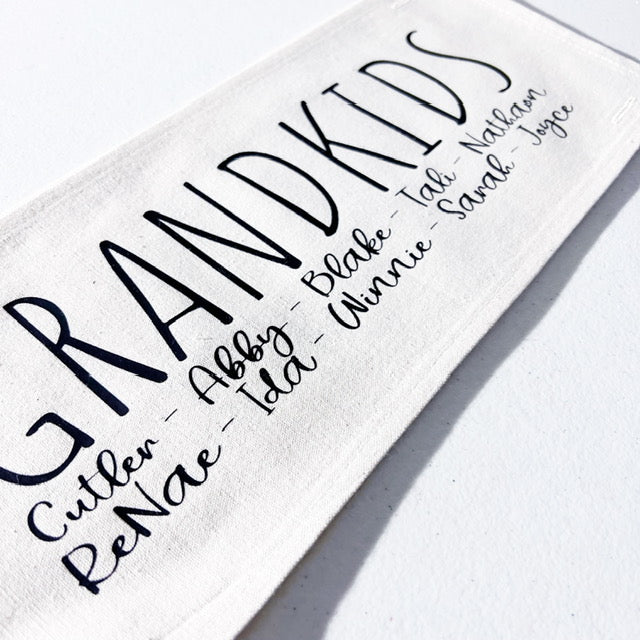 GIFT GUIDE:  BEST GIFT FOR GRAMMA'S, NANA, MIMI, NONNIE, OMA!  Custom Memory Panel: Grandkids/Nana/Mimi/Aunt Name/Grandma Mother's Day Mom Gift, GRANDBLESSINGS PANEL