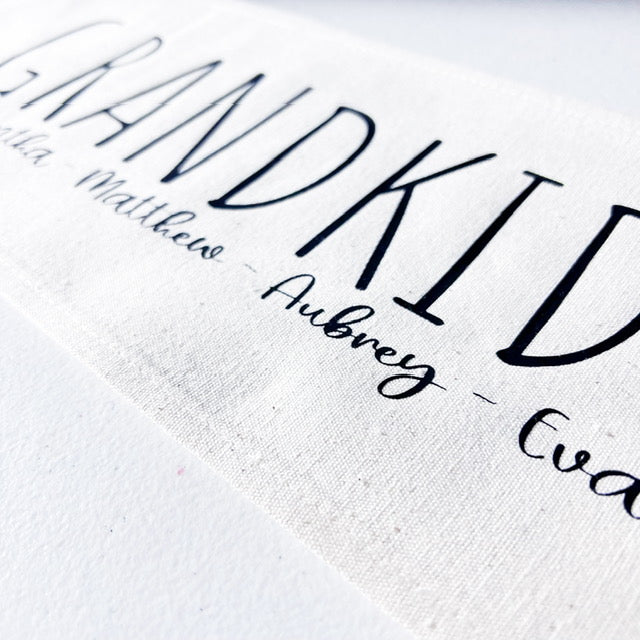 GIFT GUIDE:  BEST GIFT FOR GRAMMA'S, NANA, MIMI, NONNIE, OMA!  Custom Memory Panel: Grandkids/Nana/Mimi/Aunt Name/Grandma Mother's Day Mom Gift, GRANDBLESSINGS PANEL