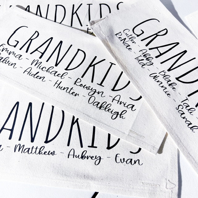 GIFT GUIDE:  BEST GIFT FOR GRAMMA'S, NANA, MIMI, NONNIE, OMA!  Custom Memory Panel: Grandkids/Nana/Mimi/Aunt Name/Grandma Mother's Day Mom Gift, GRANDBLESSINGS PANEL