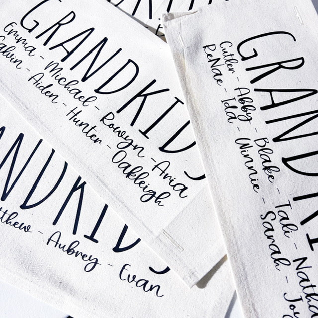 GIFT GUIDE:  BEST GIFT FOR GRAMMA'S, NANA, MIMI, NONNIE, OMA!  Custom Memory Panel: Grandkids/Nana/Mimi/Aunt Name/Grandma Mother's Day Mom Gift, GRANDBLESSINGS PANEL