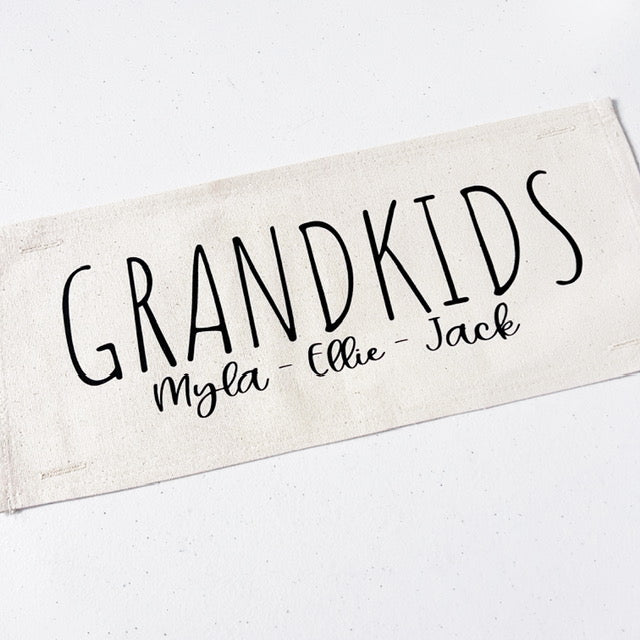 GIFT GUIDE:  BEST GIFT FOR GRAMMA'S, NANA, MIMI, NONNIE, OMA!  Custom Memory Panel: Grandkids/Nana/Mimi/Aunt Name/Grandma Mother's Day Mom Gift, GRANDBLESSINGS PANEL