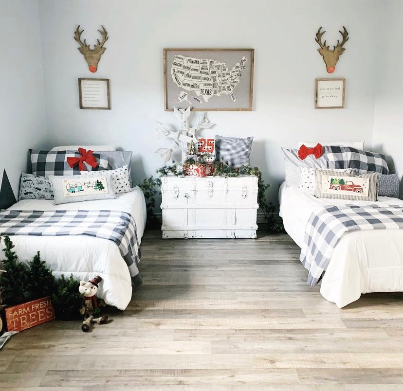 Holiday Panel: Vintage, Winter, Jingle All The Way, Caravans, Wreath, Home Sweet Home, Home For The Holidays; CHRISTMAS CAMPER