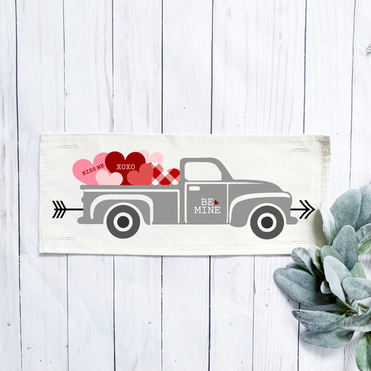 Holiday Panel: Vintage,  Father's Day Dad Winter, Country Farm, Red, Pink, Farmhouse, Arrow, Love, Be Mine; VALENTINES TRUCK