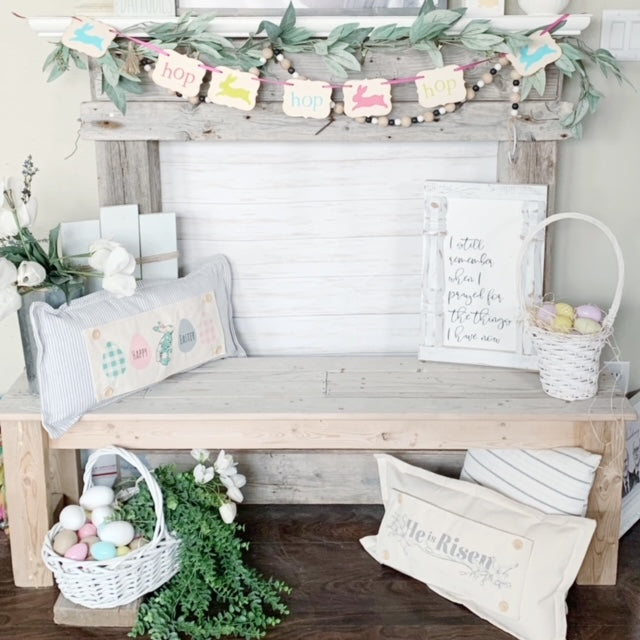 Holiday Panel: Spring, Pastel, Bunny, Buffalo Check, Gingham; EASTER EGGS