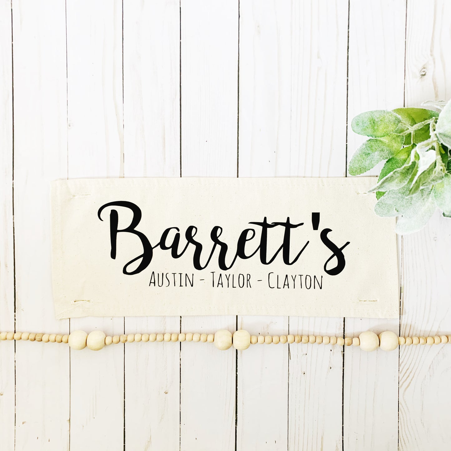 Personalized Panel: Memory Custom Family Names; Neutral CUSTOM PANEL