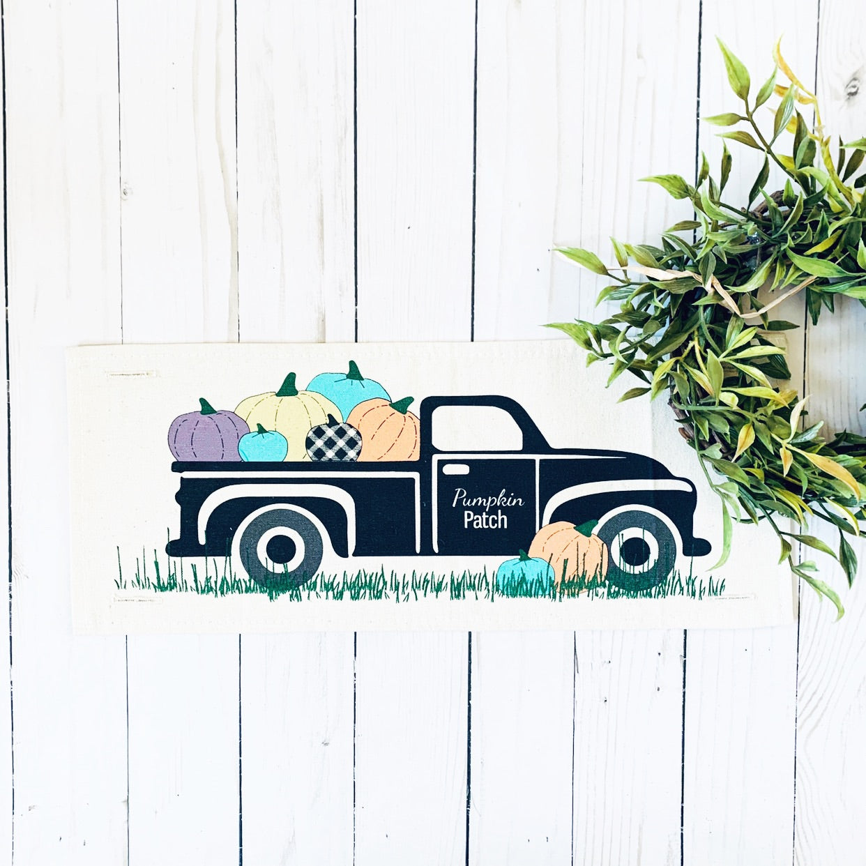 BRING MY PANEL BACK: Vintage PUMPKIN BLACK TRUCK