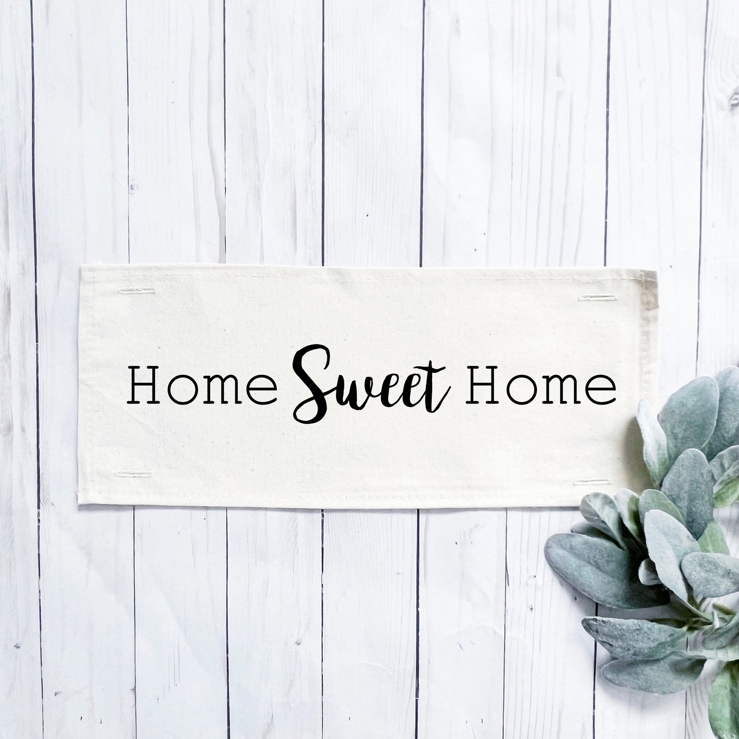 Neutral Panel: Farmhouse Gray Between Holiday Inbetween Bench Bed Decor; HOME SWEET HOME