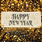 NEW! Glitter Holiday Panel: Winter; Bling Bang Sparkle Champagne Gold Silver Confetti party GLITTER HAPPY NEW YEAR