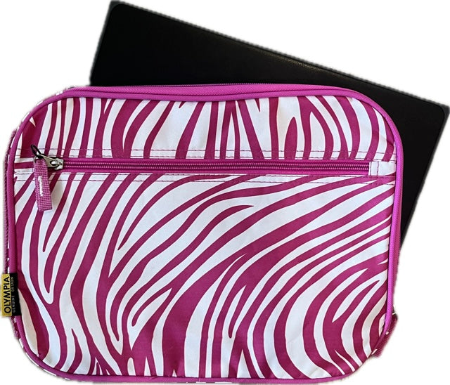 Gift for: Teen/College/Working Gal:  Pink Zebra Laptop bag purse