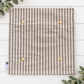 NEW!  PILLOW ONLY: SQUARE Pillow; CREAM AND CAFE WESTERN STRIPES PILLOW COVER ONLY