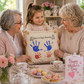CUSTOM PANEL ONLY: SQUARE Valentines, Mother's Day, Grandma, Grammy, Fall, Autumn, Thanksgiving, Christmas; Turkey Hands Paintable Mimi, Granny, Gramma, Nana, Grandma's Helper CUSTOM HANDPRINT PANEL SQUARE