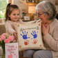 CUSTOM PANEL ONLY: SQUARE Valentines, Mother's Day, Grandma, Grammy, Fall, Autumn, Thanksgiving, Christmas; Turkey Hands Paintable Mimi, Granny, Gramma, Nana, Grandma's Helper CUSTOM HANDPRINT PANEL SQUARE