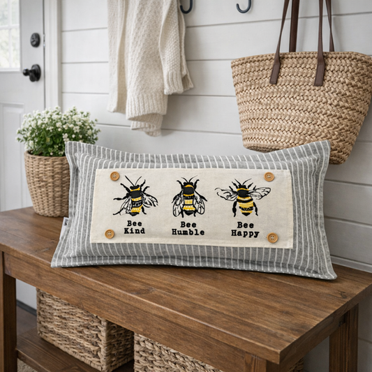 Seasonal Panel: Boho Bees Summer, Mother's Day Spring; Bee Kind, Humble, Happy, 3 BEE ATTITUDES