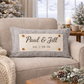 NEW! Custom WINTER 26 Wedding Gift Bundle:  3 seasons + CHARCOAL/GALVINIZED STRIPES pillow + custom last name panel & FLORAL BUNNIES / BE MY VALENTINE / DEER / CUSTOM LAST NAME PANEL