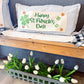 Glitter Holiday Panel: Irish Kisses & Shamrock Wishes; Spring St. Saint Patricks Day, HAPPY ST. PATRICK'S DAY CLOVERS