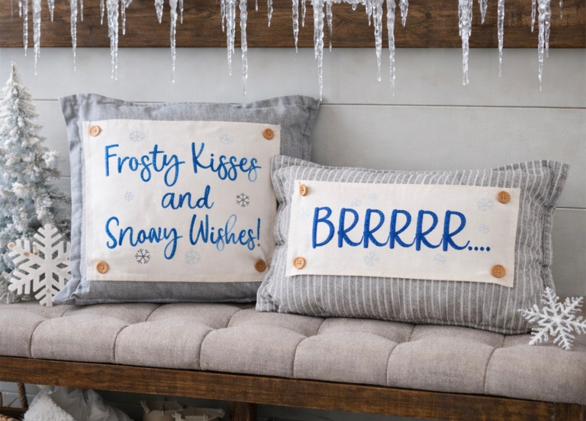 PILLOW ONLY (with fluffy insert): Galvinized Charcoal/Cream Farm Stripes: CREAM/ DARK CHARCOALSTRIPES PILLOW (with insert)