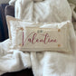 NEW! Custom WINTER Wedding Gift Bundle:  3 seasons + CHARCOAL/GALVINIZED STRIPES pillow + custom last name panel & BE MY VALENTINE / DEER / CUSTOM LAST NAME PANEL
