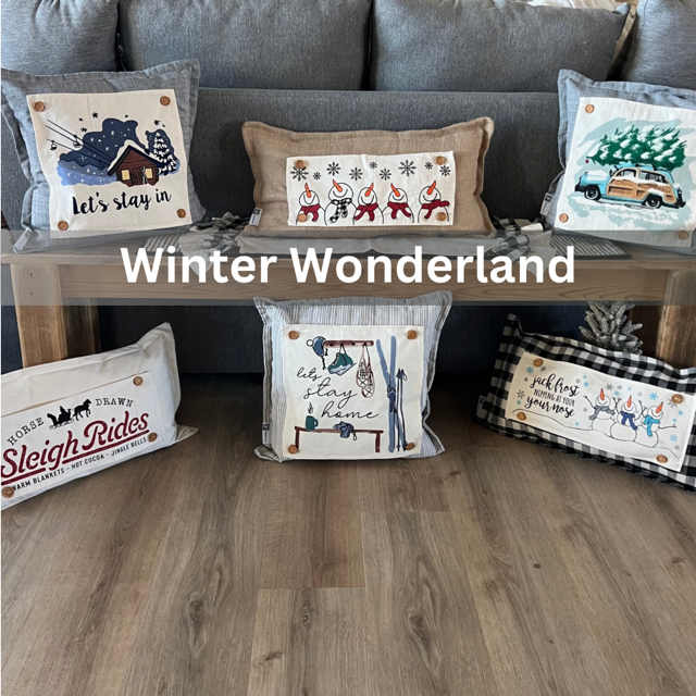 Bundle Deal: Winter Bundle (4 pack) SAVE!!! Winter Wonderland, SLEIGH RIDE, HOME SWEET HOME, SNOWMAN SCARVES, DEER