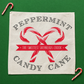 PANEL ONLY: SQUARE Christmas Peppermint Shepherds Hook Staff Jesus CANDY CANES