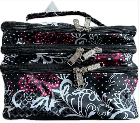 Gift for: ALL THE GALS!   Paisley Pop-up Cosmetic Compartment Make-Up Bag Purse