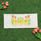 PANEL ONLY: RECTANGLE Spring, Easter bunny, Baby animals, Egg; EASTER EGGS HATCHED CHICKS
