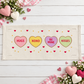 PANEL ONLY:  RECTANGLE Holiday Panel: Valentines, Winter, Love, Hugs, Kisses, Passion, Red, Wife Husband, Boyfriend, Girlfriend, Spouse, Kids, Vintage, Farmhouse, Heart; CONVERSATION HEARTS