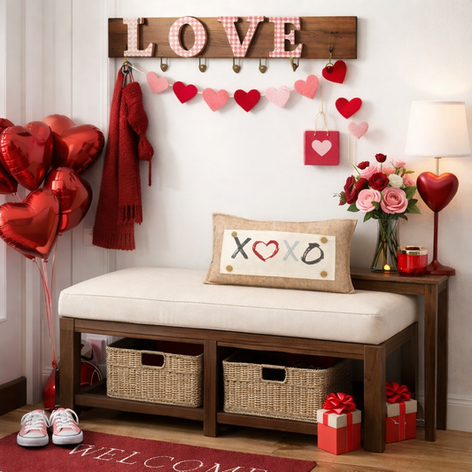 PANEL ONLY:  RECTANGLE 
Holiday Panel: Valentines, Winter, Love, Hugs, Kisses, Passion, Red, Wife Husband, Boyfriend, Girlfriend, Spouse, Kids, Vintage, Farmhouse, Heart; XOXO