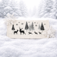 PANEL ONLY: 
RECTANGLE Seasonal Panel: Winter January Decor Peace Forest Timberland Woodland Backwoods Grove Buck Thicket Tree Silent Night Wandering Wonderland DEER