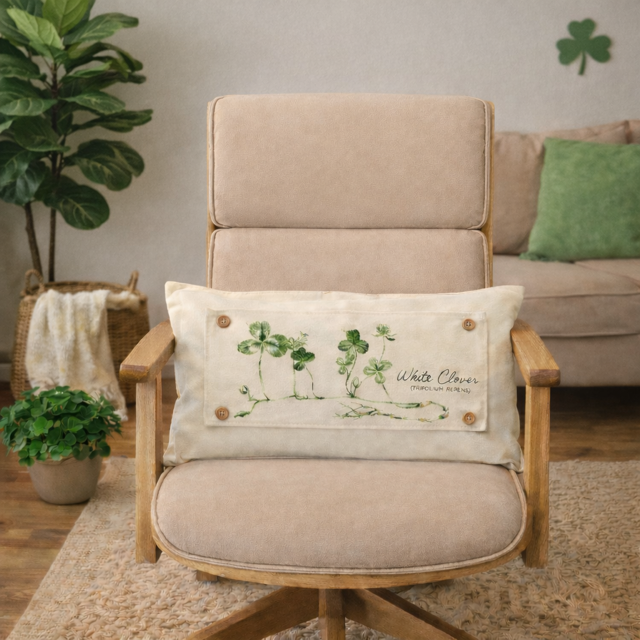 NEW! CUSTOM WINTER WEDDING BUNDLE 26:  3 seasons +BOHO pillow + custom last name panel: WHITE CLOVER, BE MY VALENTINE, DEER, CUSTOM LAST NAME PANEL