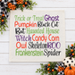 GLITTER PANEL ONLY: SQUARE Fall, Autumn, ghost, bat, black cat, GLITTER HALLOWEEN SUBWAY ART