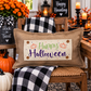 GLITTER PANEL ONLY: RECTANGLE Fall Autumn, pumpkin; GLITTER REC. HAPPY HALLOWEEN