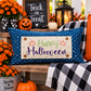 GLITTER PANEL ONLY: RECTANGLE Fall Autumn, pumpkin; GLITTER REC. HAPPY HALLOWEEN