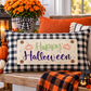 GLITTER PANEL ONLY: RECTANGLE Fall Autumn, pumpkin; GLITTER REC. HAPPY HALLOWEEN