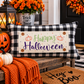GLITTER PANEL ONLY: RECTANGLE Fall Autumn, pumpkin; GLITTER REC. HAPPY HALLOWEEN