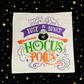 PANEL ONLY: SQUARE Holiday Panel: Fall, Autumn Halloween Witches Brew Caldron HOCUS POCUS