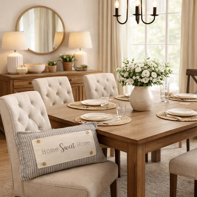 PILLOW ONLY (with fluffy insert): Galvinized Charcoal/Cream Farm Stripes: CREAM/ DARK CHARCOALSTRIPES PILLOW (with insert)