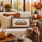 NEW!  PANEL ONLY:  Fall leaves floral sunflower Autumn candles welcome FALL LANTERN