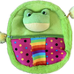 Little Miss Frog backpack Purse Bag with straps