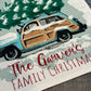 GIFT GUIDE:  FOR THE TRADITIONAL CHRISTMAS MOVIE LOVERS!   SQUARE Custom/ Personalized Holiday Panel: Christmas Griswald Family Tradition Tree Cutting Snow Scene Winter Wonderland Vintage CUSTOM CHRISTMAS STATION WAGON